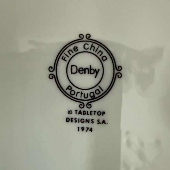 ‼️SOLD‼️ Denby Yellow Pansy Pattern, circa 1970’s, EVC, made in Portugal. - Picture 5 of 6